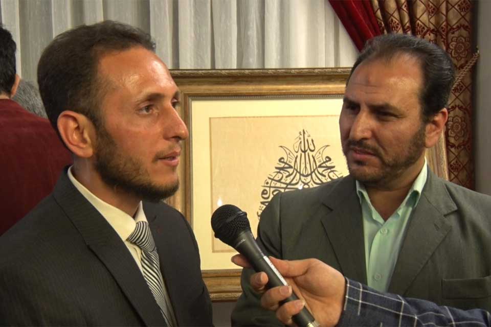 مصاحبه با الحسانی مسئول انجمن خوشنویسان نجف
